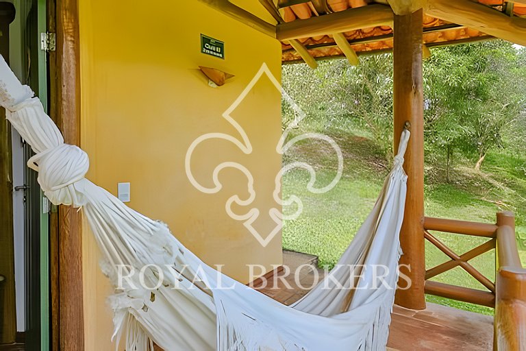 Chalé c/ vista p/ Serra, lareira, sauna e piscina